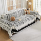 HAOMAIJIA Boho Sofa Covers Couch Covers for 3 Cushion Couch Sofa Pet Friendly Soft Thick Non Slip Couch Cover for Dogs Washable Sectional Couch Covers L Shape Furniture Protecto (XF-Black, 71"x118")