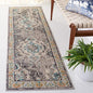 SAFAVIEH Monaco Collection Runner Rug - 2'2" x 16', Grey & Light Blue, Boho Chic Medallion Distressed Design, Non-Shedding & Easy Care, Ideal for High Traffic Areas in Living Room, Bedroom (MNC243G)