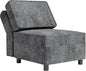 GAOMON Chenille Single Seater, Middle Modular with Storage for Modular Sectional Sofa, 90°-180° Adjustable Backrest, Single Sofa for Sectional Sleeper Sofa, Gray