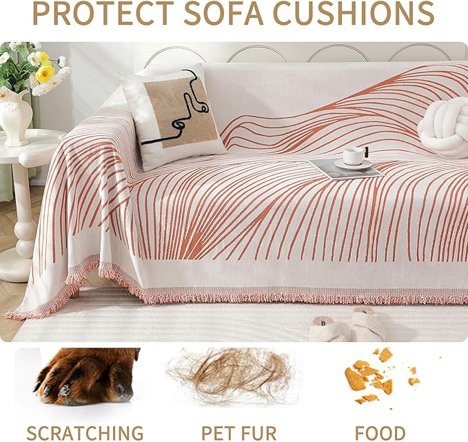 Non Slip Sofa Covers Couch Covers for 2 Cushion Couch Sofa Pet Friendly Washable Couch Covers for Sofa, Soft Thick Sectional Couch Covers L Shape Furniture Protector for Kids, Dogs 71" X102"