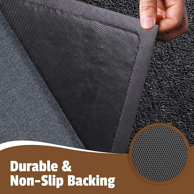 Front Door Mat Outside Entrance, 72" x 36" Doormat Outdoor Indoor Entrance, Non Slip Indoor Mats for Entryway, Heavy Duty Waterproof Low Profile Welcome Mat for Entry, Patio, High Traffic Areas