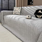 Nobildonna Sofa Cover Washable Soft Thicken Chenille Couch Cover with Tassel,Waterproof Sofa Slipcovers for 2 Cushion Couch,Loveseat,Futon Couch Furniture Protector Pet-Friendly,Gray 71"x102"