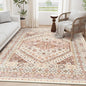 zesthome 5x7 Area Rugs - Ultra-Thin Washble Rug, Stain Resistant Anti Slip Backing Rugs for Living Room,Bedroom, Vintage Home Decor Area Rug