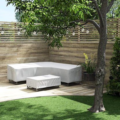 SIMPLE HOUSEWARE Patio V-Shaped Sectional Sofa Set Cover