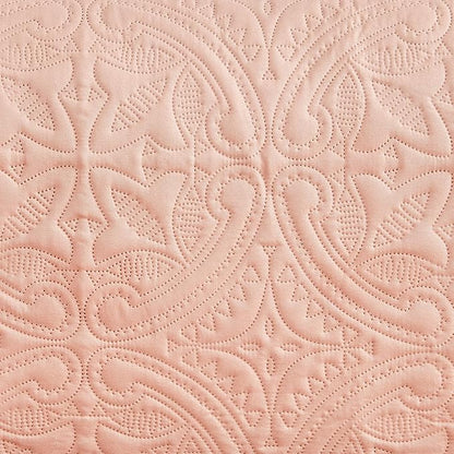 Great Bay Home Reversible Chair Cover - Washable Slipcover Furniture Protector with Elastic Straps - Chair Cover for Dogs, Kids, and Pets - Quilted & Stitched Detail (Chair, Dusty Rose/Taupe)