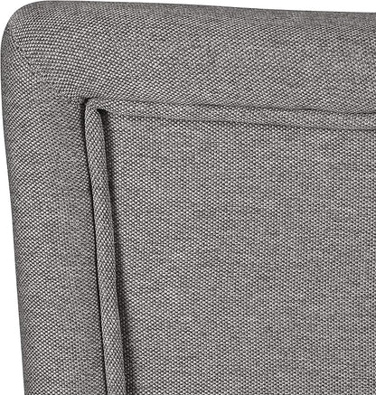 HomePop Parsons Classic Upholstered Accent Dining Chair, Single Pack, Gray