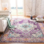 SAFAVIEH Monaco Collection X-Large Area Rug - 11' x 15', Violet & Light Blue, Medallion Distressed Design, Non-Shedding & Easy Care, Ideal for High Traffic Areas in Living Room, Bedroom (MNC243L)
