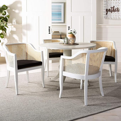 Safavieh Home Forest Traditional Antique White Drop Leaf Dining Table