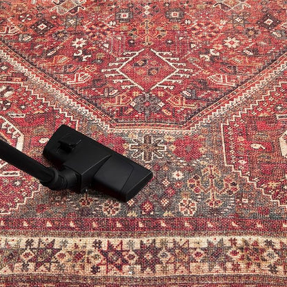 Keen Home Design 2x10 Rug - Machine Washable Runner Rug with Non-Slip Backing, Ideal for Hallway, Entryway, Kitchen, Laundry Room - Vintage, Easy Clean, Durable, Low Pile - (2'6" x 10')