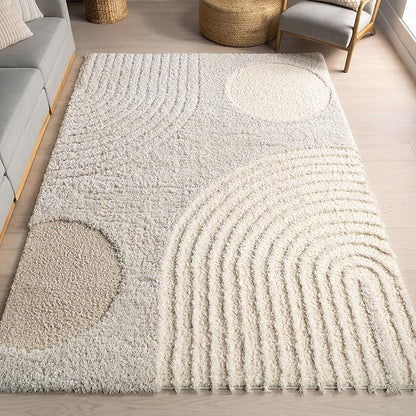 nuLOOM Gloria Abstract Shag Accent Rug, 2x3, Beige