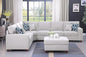 Leio Sectional Modular Sofa with Ottoman for Living Room, Apartment, Bedroom, Office, Dorm