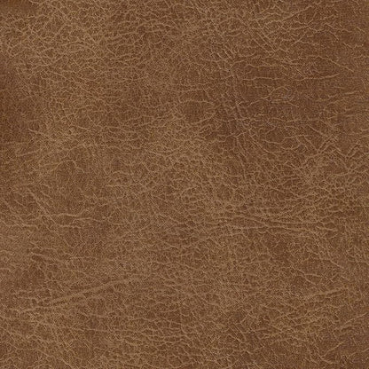 HomePop Square Tufted Storage Ottoman - Distressed Brown Faux Leather Small