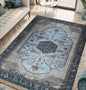 Keen Home Design 9x12 Rug - Machine Washable Area Rug with Non-Slip Backing, Ideal for Living Room, Dining Room, Bedroom - Vintage, Easy Clean, Durable, Low Pile Rug - (9' x 12')