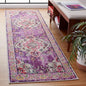 SAFAVIEH Monaco Collection Runner Rug - 2'2" x 10', Violet & Fuchsia, Boho Chic Medallion Distressed Design, Non-Shedding & Easy Care, Ideal for High Traffic Areas in Living Room, Bedroom (MNC243P)