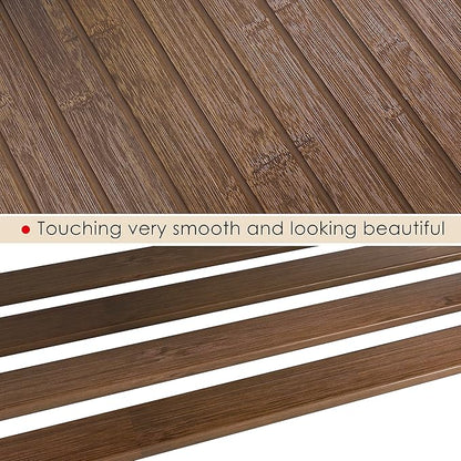 SMIBUY Bamboo Shoe Rack Bench, 3-Tier Shoe Organizer Storage Shelf for Entryway Hallway Bathroom Living Room (Walnut)